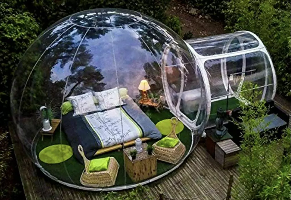 how to use a bubble tent